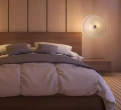 Applique ou plafonnier, Model 26, 26-80, abat-jour en papier, blanc, Ø80cm, H23cm - Le Klint