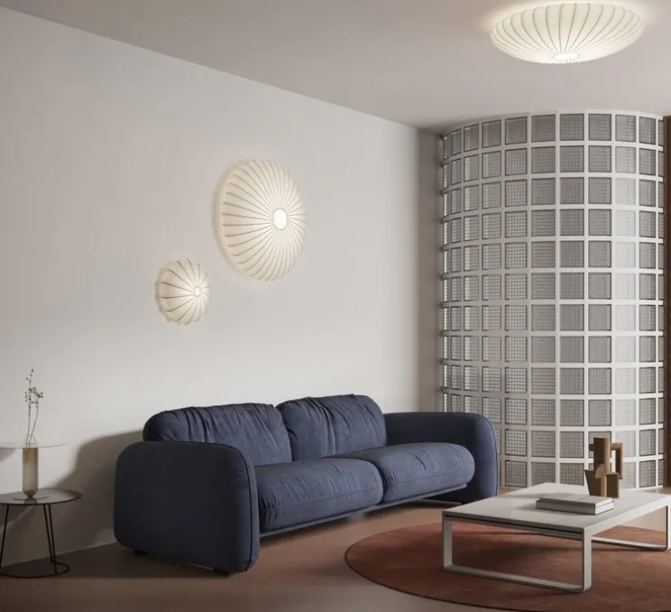 Applique ou plafonnier, Muse, blanc, Ø120cm, H19cm - Axolight