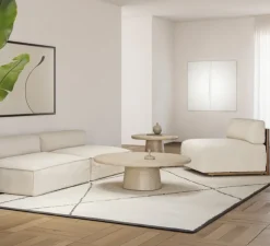 Applique ou plafonnier, Nelly Carré 100, blanc, LED, 2700K, Ø100cm - Axolight