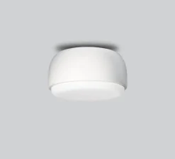 Applique ou plafonnier, Over me, blanc, IP44, Ø20cm, H12,5cm - Northern