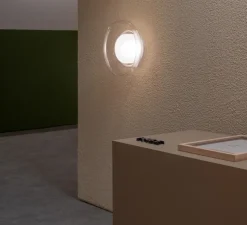 Applique ou plafonnier, Pace 28, transparent, LED, dim, 2700K, Ø28cm, H11cm - A-N-D