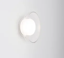 Applique ou plafonnier, Pace 28, transparent, LED, dim, 2700K, Ø28cm, H11cm - A-N-D