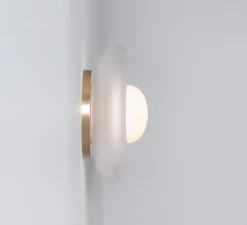 Applique ou plafonnier, Pillow Small, Transparent dépoli, blanc, L16cm, H19,5cm - SkLO Studio