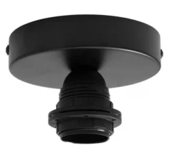 Applique ou plafonnier, Pianumayö, bois de bouleau noir, Ø31cm, H17cm - Piatoni