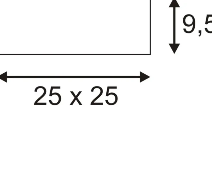 Applique ou plafonnier, Plastra 104, blanc, Ø25cm, H9,5cm - SLV