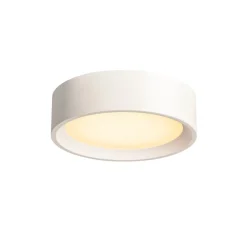 Applique ou plafonnier, Plastra, prêt à peindre, blanc, LED, 3000K, 990lm, Ø25cm, H7cm - SLV