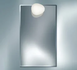 Applique ou plafonnier pour miroir, Gregg Piccola, blanc, IP44, L13cm, H12cm - Foscarini