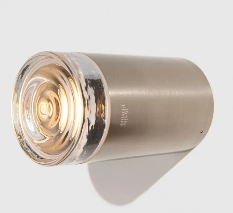 Applique ou plafonnier, Pyl, petite, acier, IP44, LED, dim, 2700K, 960 lm, Ø8cm, H15,5cm - Petite Friture