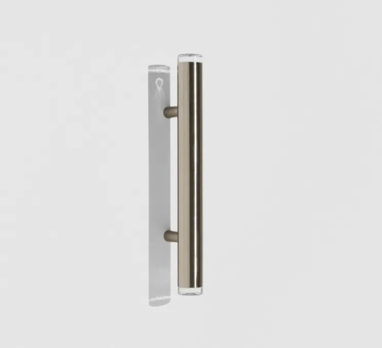 Applique ou plafonnier, Pyl, grande, acier, IP44, LED, dim, 2700K, 1920 lm, L8cm, H75cm - Petite Friture