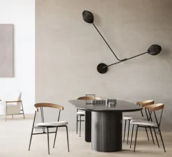 Applique ou plafonnier, Satellite, noir mat, L166cm, H119cm - Gubi