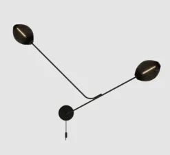 Applique ou plafonnier, Satellite, noir mat, L166cm, H119cm - Gubi