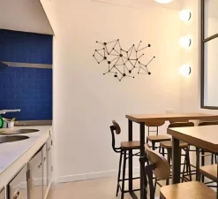 Applique ou plafonnier salle de bain, light.o.091, verre soufflé blanc, IP65, Ø40cm, H40cm - Zangra