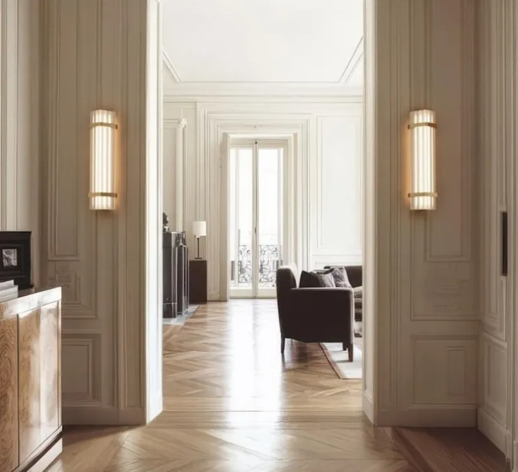 Applique ou plafonnier, Seagull 600, bronze, LED, dim, 2700K, 1500 lm, L60cm, H16,7cm - DCW éditions Paris