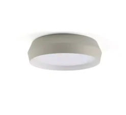 Applique ou plafonnier, Shoku 350, gris, LED, dim, 2700K, lm, Ø35cm, H9,3cm - Faro