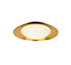 Applique ou plafonnier, Side 390, noir et cuivre, 3000K, 736lm, Ø39cm, H11cm - Faro