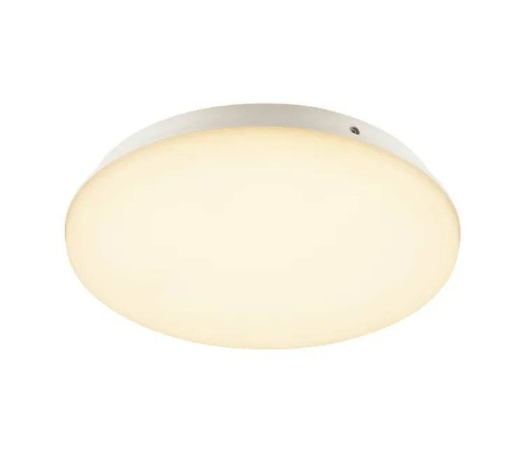 Applique ou plafonnier, Sima, détecteur de mouvement, blanc, IP44, , 3000K, 2200 lm, Ø30cm, H5,8cm - SLV