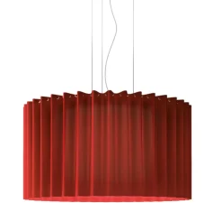 Applique ou plafonnier, Skirt plafonnier 150, rouge, Ø150cm, H81cm - Axolight