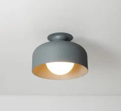 Applique ou plafonnier, Spotlight Volumes, A, gris avocat, Ø28cm, P18cm - A-N-D