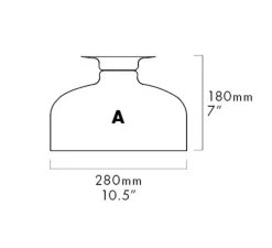 Applique ou plafonnier, Spotlight Volumes, A, gris avocat, Ø28cm, P18cm - A-N-D