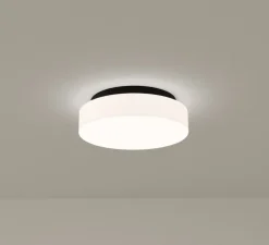 Applique ou plafonnier, Spark Single, noir et blanc, LED, dim, 3000K, 652 lm, Ø24cm, H7,6cm - LEDS C4