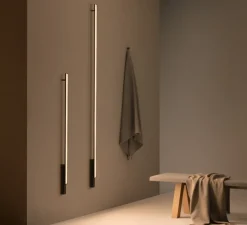 Applique ou plafonnier, Spa 5993, noir, IP44, LED, dim Dali, 3500K, 1560 lm, L132cm, P6,6cm - Vibia