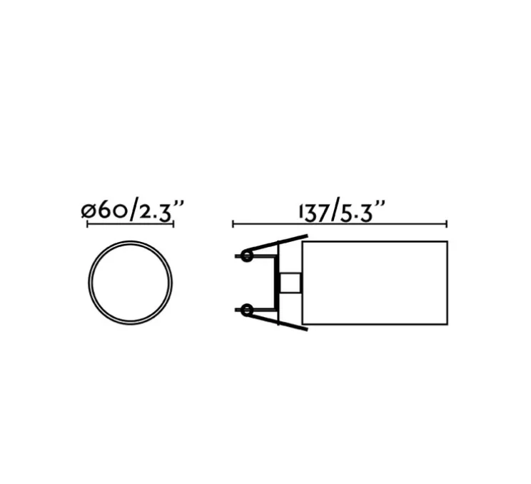 Applique ou Plafonnier, Stan, blanc mat, orientable, encastrable, Ø6cm, H13,7cm - Faro