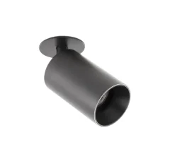 Applique ou Plafonnier, Stan , noir, orientable, encastrable, Ø6cm, H13,7cm - Faro