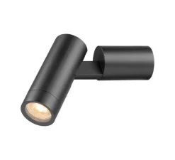 Applique ou plafonnier, S-Tube, noir, IP65, L6cm, H16cm - SLV