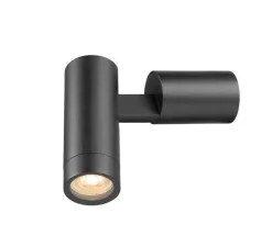 Applique ou plafonnier, S-Tube, noir, IP65, L6cm, H16cm - SLV