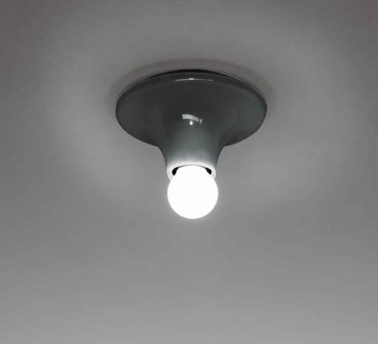 Applique ou plafonnier, Teti, gris anthracite, Ø14cm, H7cm - Artemide