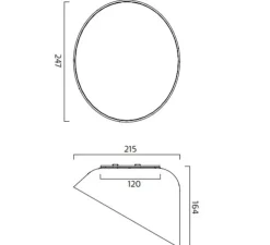 Applique ou plafonnier, Thirty , blanc, LED, 3000K, 1043 lm, Ø24,7cm, H16,4cm - Zero