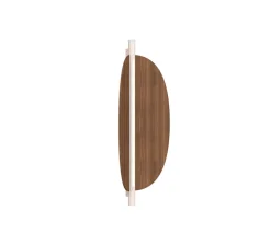 Applique ou plafonnier, Thula 562.41, sans câble, corps beige, détail beige, abat-jour noyer, IP40, LED, 2700K, 1400lm, L25cm, H67cm - Tooy