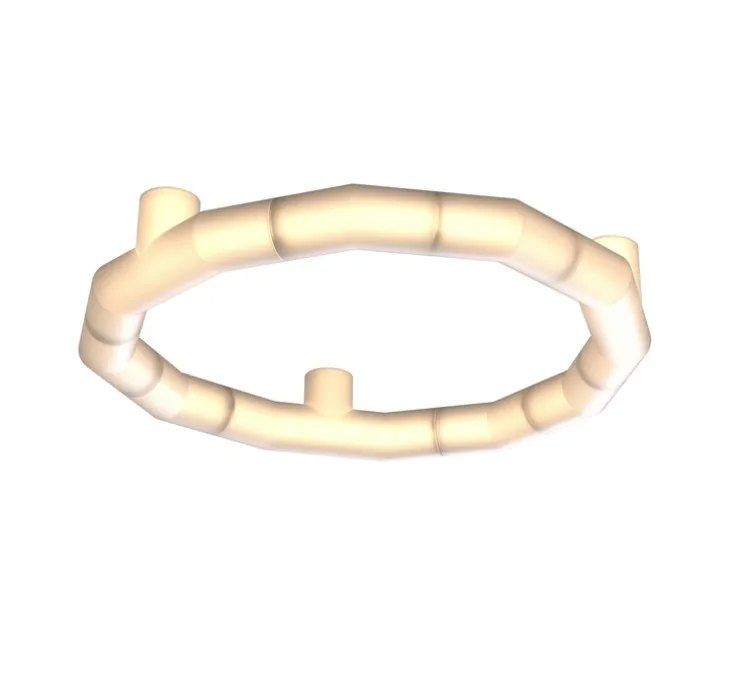 Applique ou plafonnier, Tratti 566.73, nylon naturel, nickel opaque, IP40, LED, dim, 2700K, 1950 lm, Ø50,2cm, H8,4cm - Tooy