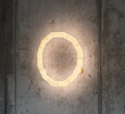 Applique ou plafonnier, Tratti 566.73, nylon naturel, nickel opaque, IP40, LED, dim, 2700K, 1950 lm, Ø50,2cm, H8,4cm - Tooy