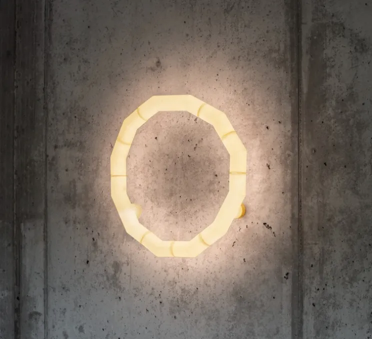 Applique ou plafonnier, Tratti 566.73, nylon naturel, nickel opaque, IP40, LED, dim, 2700K, 1950 lm, Ø50,2cm, H8,4cm - Tooy