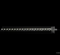 Applique ou plafonnier, Tubo, transparent, noir, IP67, LED, dim, 4000K, 5490 lm, L103,7cm, H8,5cm - O/M Light