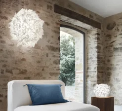 Applique ou plafonnier, Veli Medium Foliage, blanc, L55cm, H23cm - Slamp