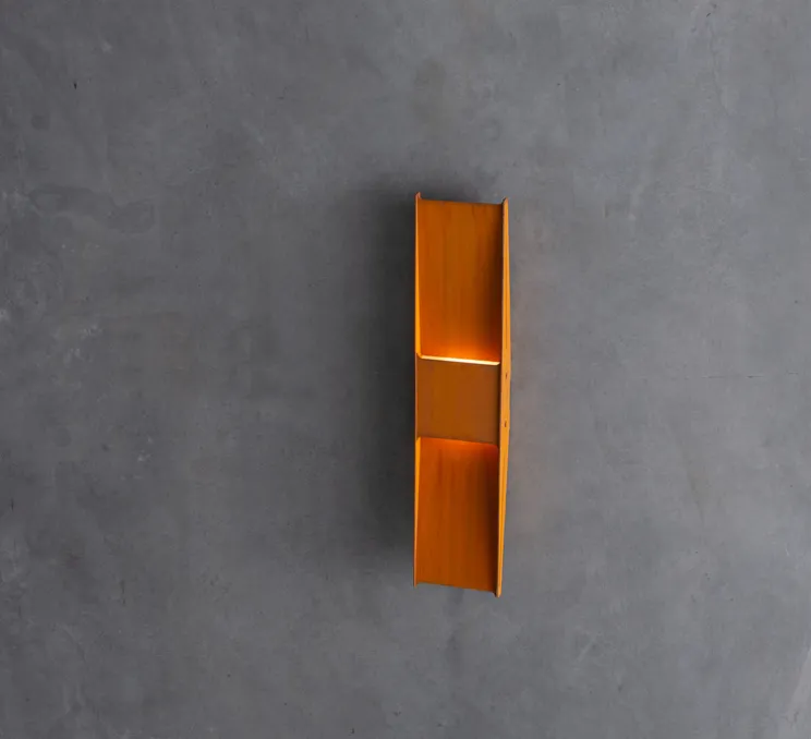 Applique ou plafonnier, Vector, rouille, LED, dim, 2700K, L12,5cm, H58cm - A-N-D
