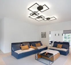 Applique ou plafonnier, Venn 2.0, variable coupure de phase, noir, LED, dim, 3000K, 580/3140 lm, L72,4cm, H9cm - Wever&Ducré