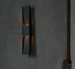 Applique ou plafonnier, Vector, noir, LED, dim, 2700K, L12,5cm, H58cm - A-N-D