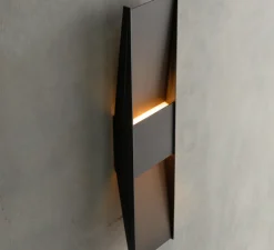 Applique ou plafonnier, Vector, noir, LED, dim, 2700K, L12,5cm, H58cm - A-N-D