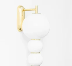 Applique, Pearls , C, blanc, or, LED, 2700K, 1200lm, L22cm, H40cm - Formagenda