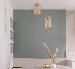 Applique, plafonnier de salle de bain, light.o.016, avec glass018, IP54, blanc, Ø10cm, H15,9cm - Zangra