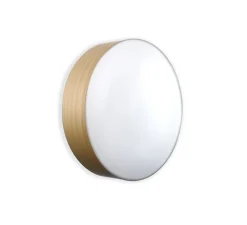 Applique, plafonnier, GEA 42 A, hêtre naturel, LED, Ø42cm, H10cm - LZF