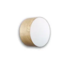 Applique, plafonnier, GEA 20 A, hêtre naturel, LED, Ø20cm, H10cm - LZF