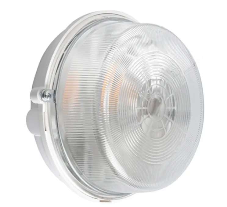 Applique, plafonnier, light.o.127, blanc, verre transparent, IP54, Ø17cm, P11cm - Zangra