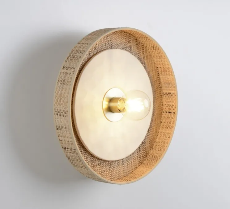 Applique, plafonnier, Portinatx, blanc, Ø40cm, H13cm - Market Set