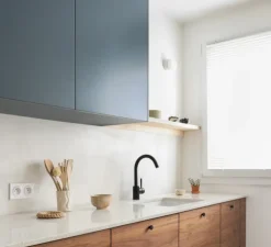 Applique, plafonnier, salle de bain, Light.o.017, blanc, IP55, Ø10cm, H8cm - Zangra