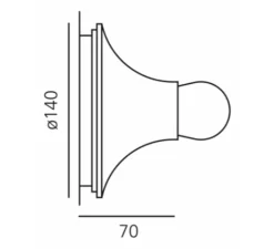Applique, plafonnier, Teti, blanc, Ø14cm, H7cm - Artemide