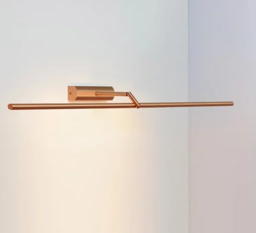 Applique pour tableaux, Airy L, cuivre satiné, LED, dim, 2700K, 960 lm, L101,4cm, H4,4cm - CVL
